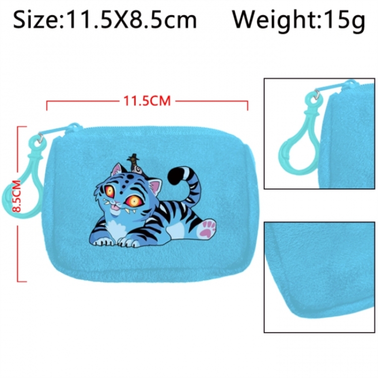 K-Pop Demon Hunters Anime Plush Wallet Storage Bag Earphone Bag Coin Wallet price for 5 pcs