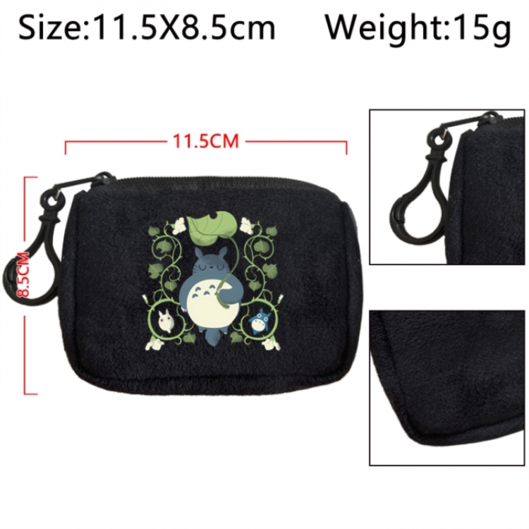 TOTORO Anime Plush Wallet Storage Bag Earphone Bag Coin Wallet price for 5 pcs