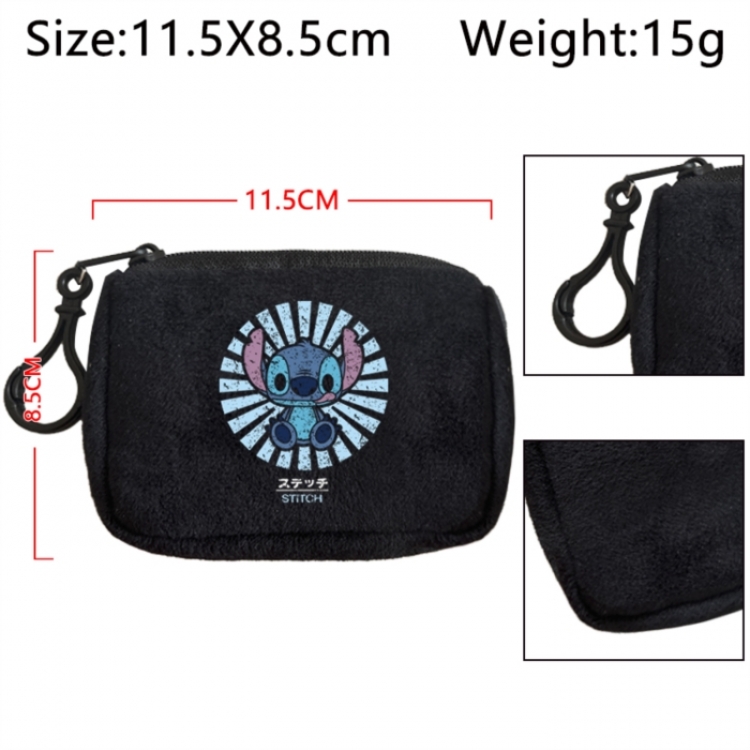 Lilo & Stitch Anime Plush Wallet Storage Bag Earphone Bag Coin Wallet price for 5 pcs