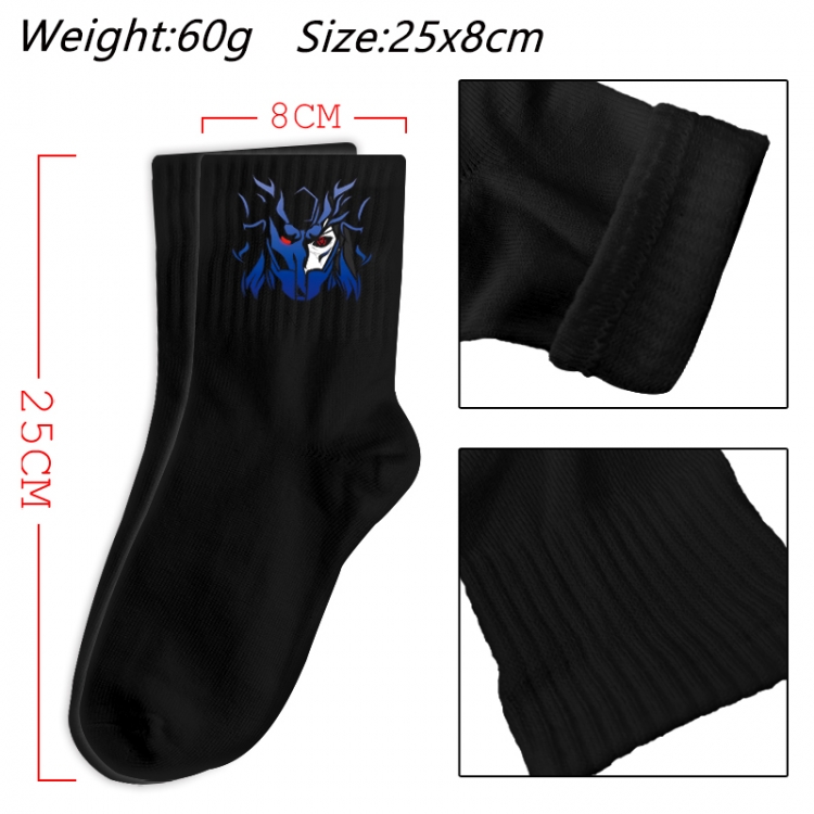 Naruto Anime Print Long Crew Cotton Socks 25x8cm