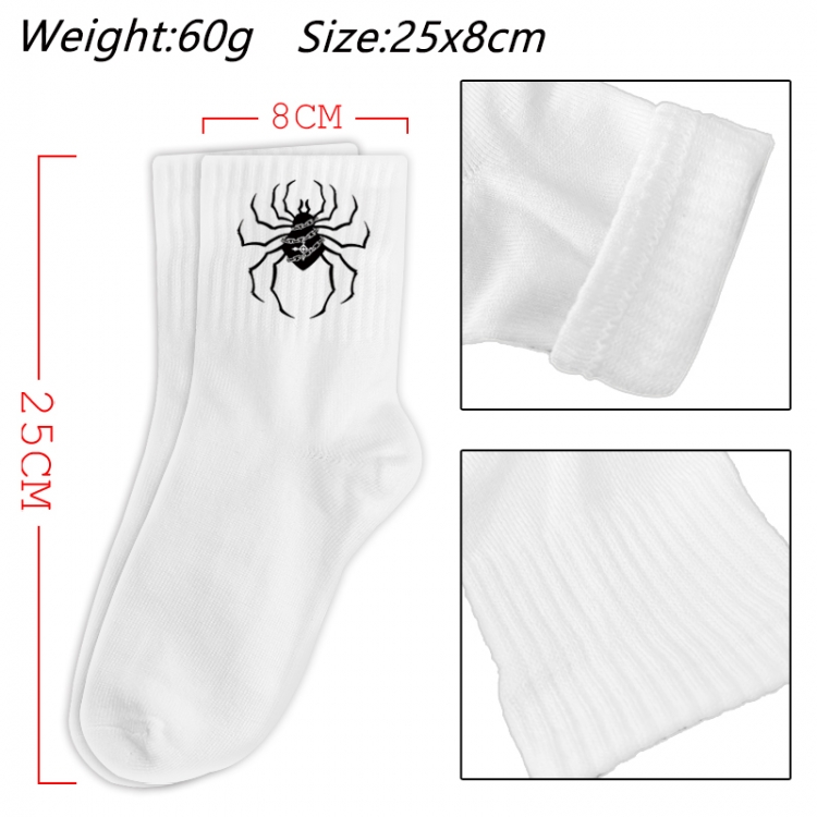 HunterXHunter Anime Print Long Crew Cotton Socks 25x8cm