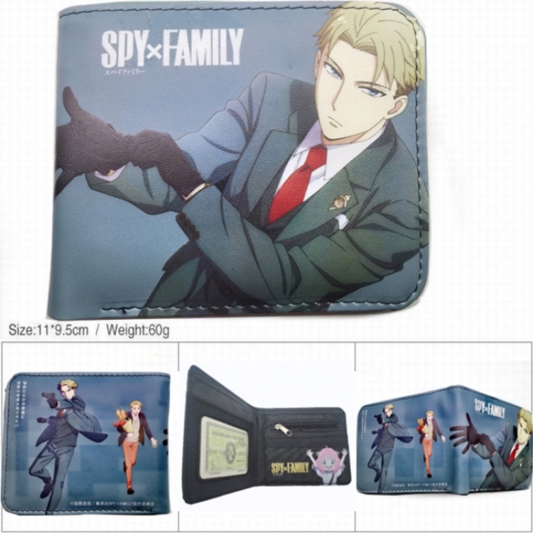 SPY×FAMILY 3D concave convex two fold short card wallet wallet wallet 11X9.5X2cm 65G