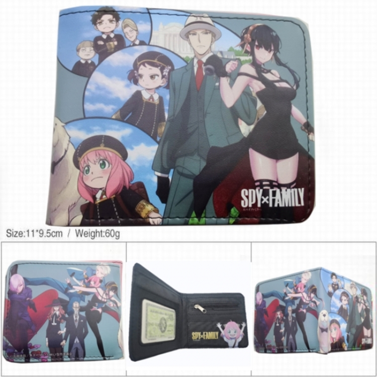 SPY×FAMILY 3D concave convex two fold short card wallet wallet wallet 11X9.5X2cm 65G