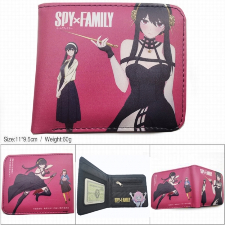 SPY×FAMILY 3D concave convex two fold short card wallet wallet wallet 11X9.5X2cm 65G