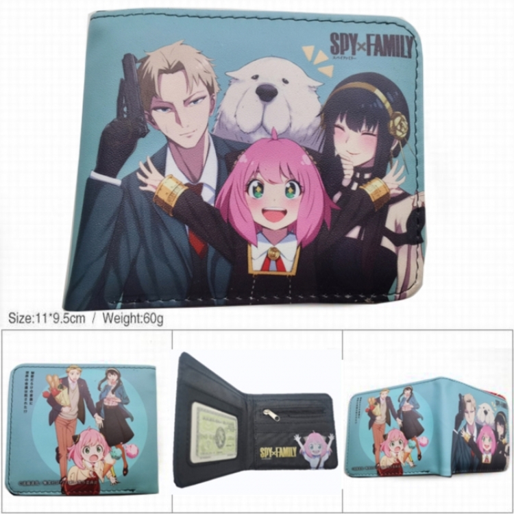 SPY×FAMILY 3D concave convex two fold short card wallet wallet wallet 11X9.5X2cm 65G