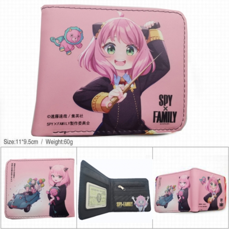 SPY×FAMILY 3D concave convex two fold short card wallet wallet wallet 11X9.5X2cm 65G