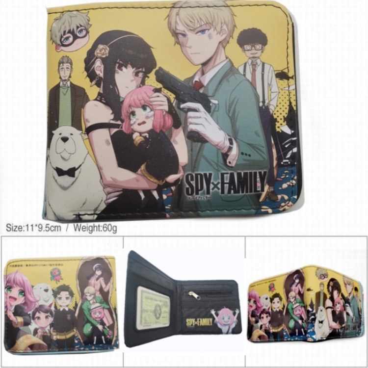 SPY×FAMILY 3D concave convex two fold short card wallet wallet wallet 11X9.5X2cm 65G