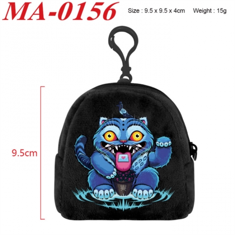 Kpop demon hunters Anime cartoon plush coin purse 9.5X9.5X4cm