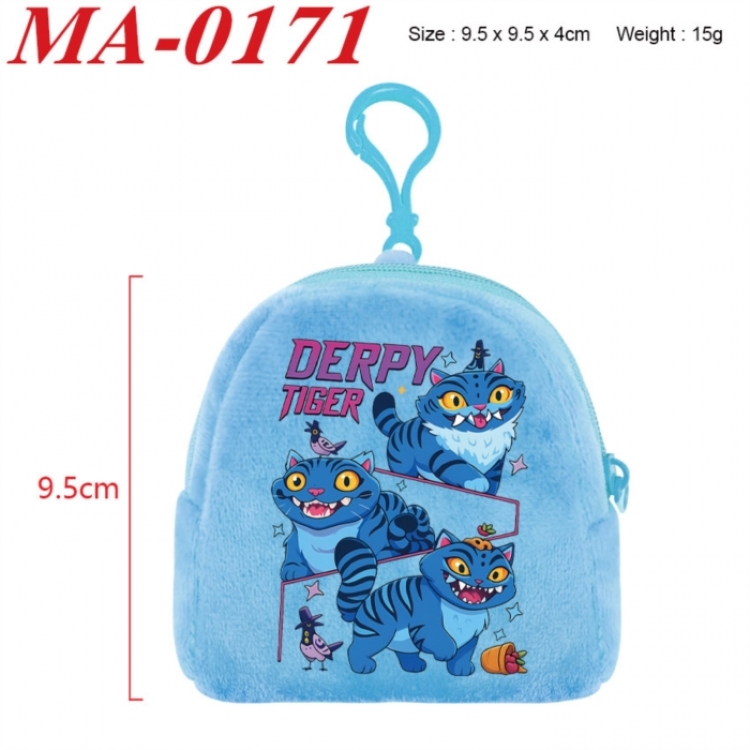 Kpop demon hunters Anime cartoon plush coin purse 9.5X9.5X4cm