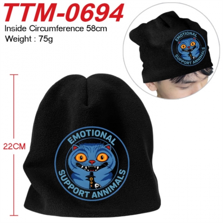 Kpop demon hunters Anime hot stamping hat knitted hat 58cm