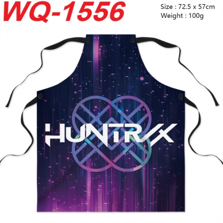 Kpop demon hunters Anime Creative Digital Printing Apron 72.5x57cm