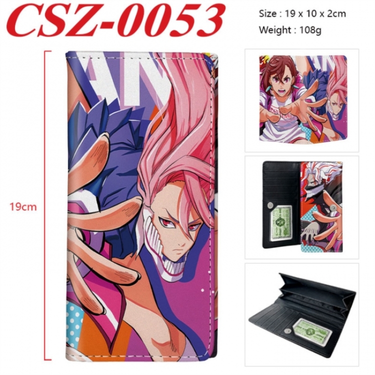DANDADAN Anime peripheral long three fold wallet 19x10x2cm