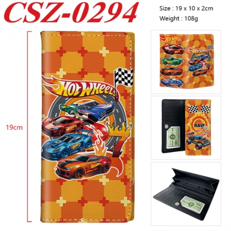 Hot Wheels Anime peripheral long three fold wallet 19x10x2cm