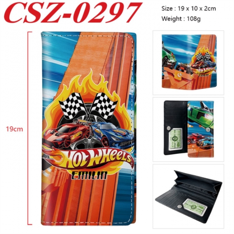Hot Wheels Anime peripheral long three fold wallet 19x10x2cm