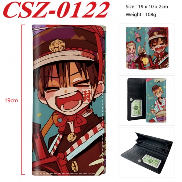 Toilet-bound Hanako-kun  Anime peripheral long three fold wallet 19x10x2cm