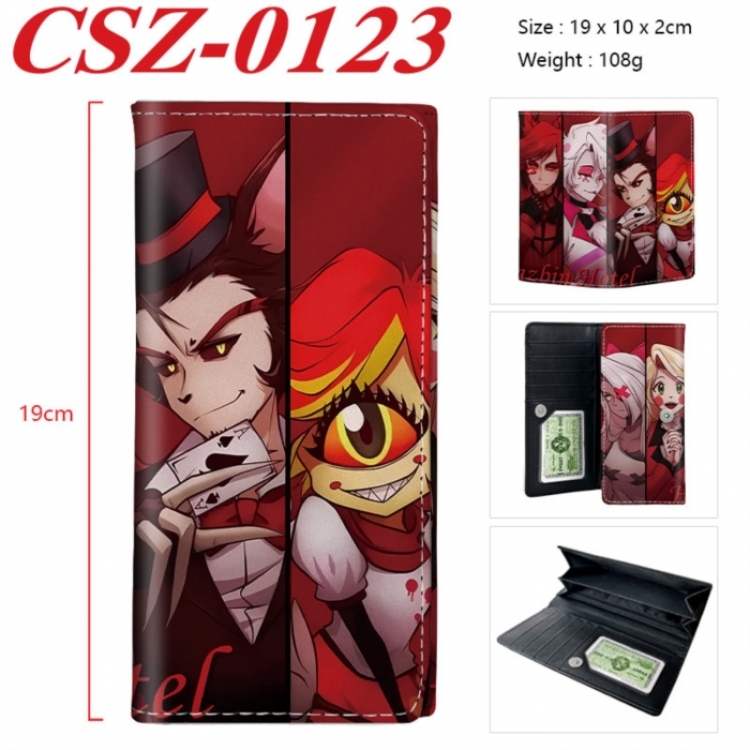 Hazbin Hotel Anime peripheral long three fold wallet 19x10x2cm