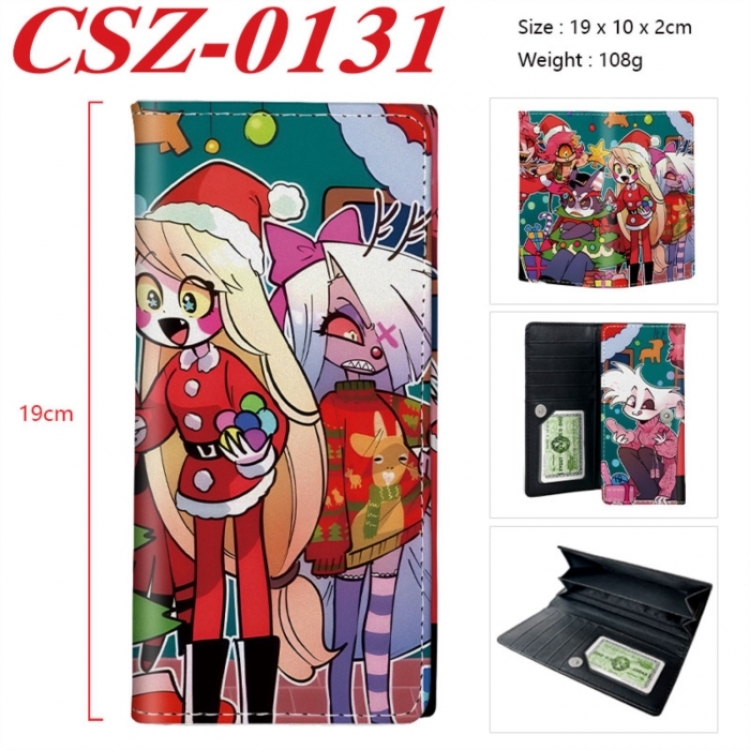 Hazbin Hotel Anime peripheral long three fold wallet 19x10x2cm