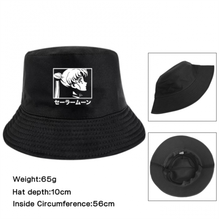 sailormoon Anime Printed Outdoor Fisherman's Hat Sunshade Hat 56cm
