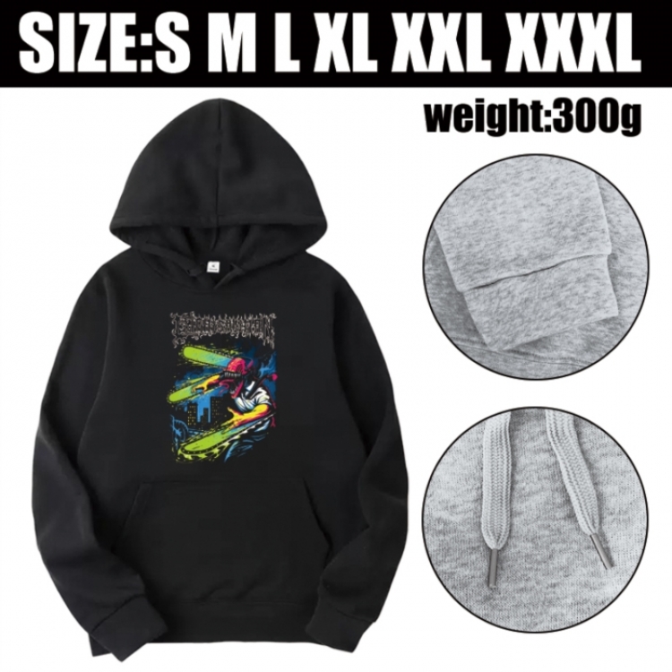 Chainsaw Man Anime printed hooded sweatshirt top from S to 3XL