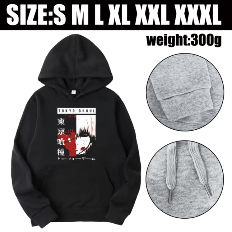Tokyo Ghoul Anime printed hooded sweatshirt top from S to 3XL