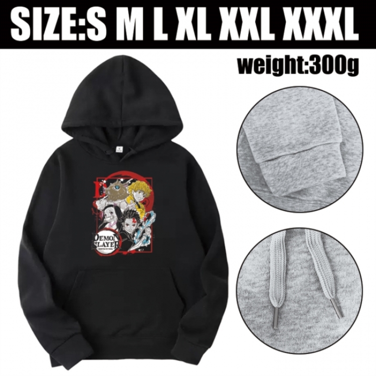 Demon Slayer Kimets Anime printed hooded sweatshirt top from S to 3XL