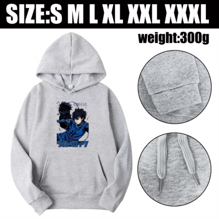 BLUE LOCK Anime printed hooded sweatshirt top from S to 3XL