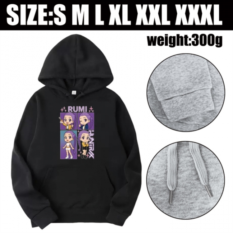 K-Pop Demon Hunters Anime printed hooded sweatshirt top from S to 3XL