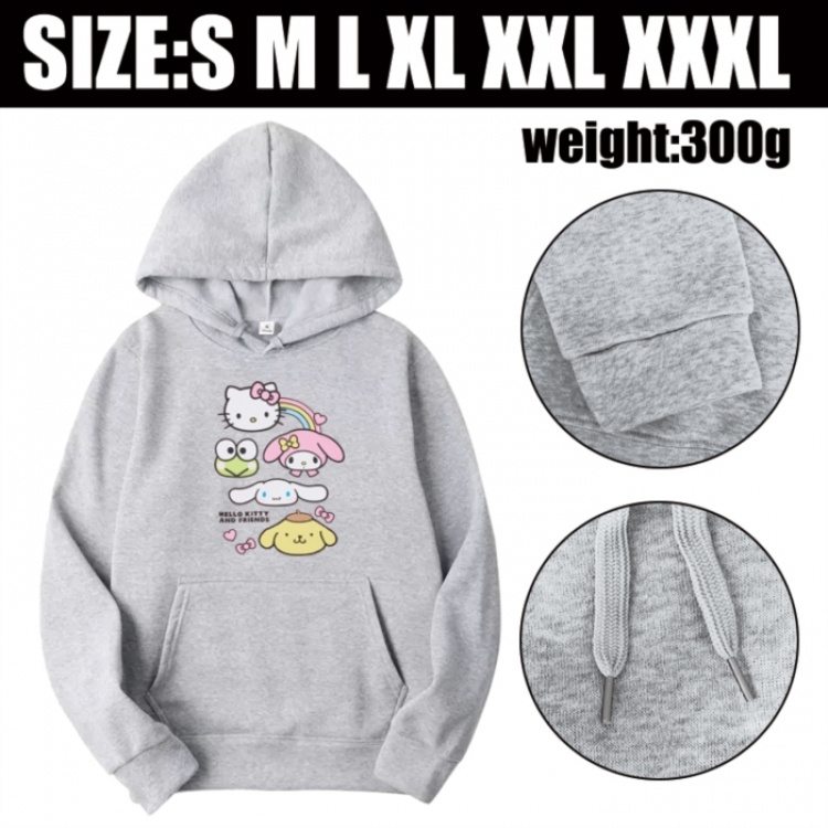 Sanrio Anime printed hooded sweatshirt top from S to 3XL