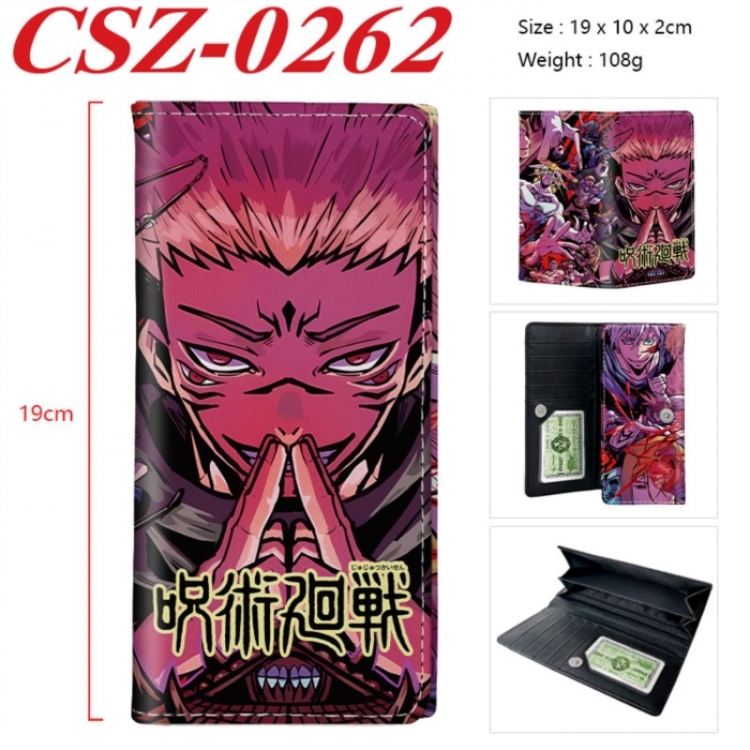 Jujutsu Kaisen Anime peripheral long three fold wallet 19x10x2cm