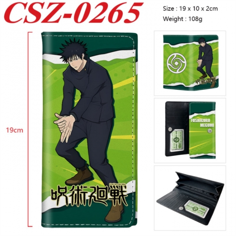 Jujutsu Kaisen Anime peripheral long three fold wallet 19x10x2cm