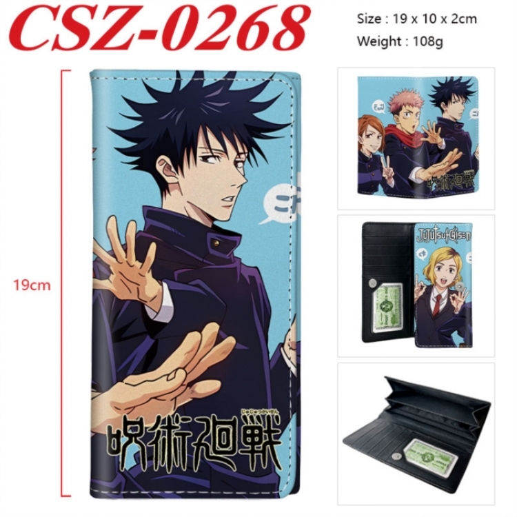 Jujutsu Kaisen Anime peripheral long three fold wallet 19x10x2cm
