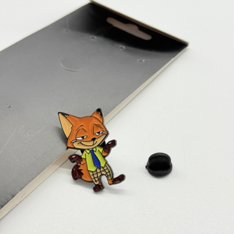 Zootopia Anime cartoon metal brooch  price for 5 pcs 