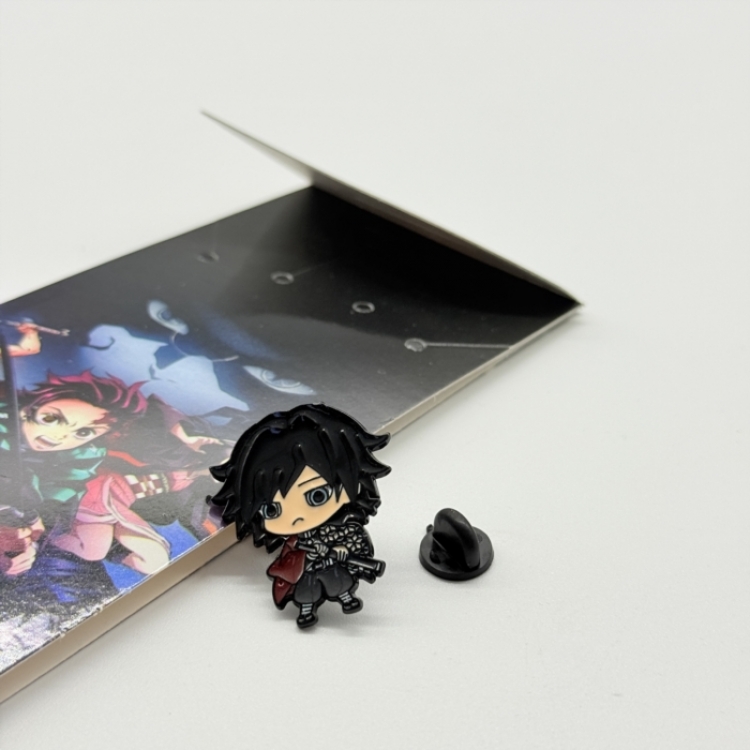 Demon Slayer Kimets Anime cartoon metal brooch  price for 5 pcs 