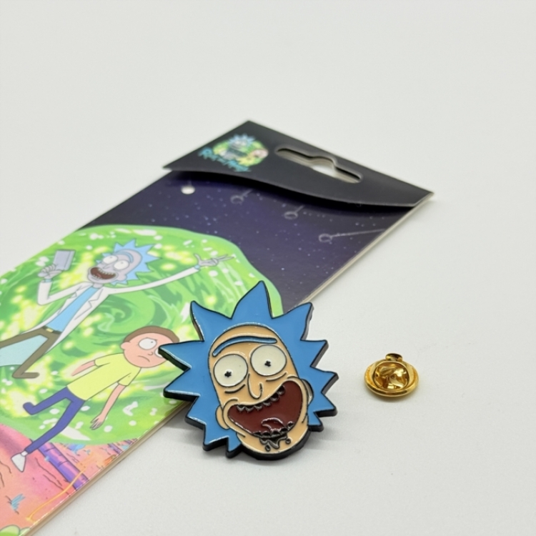 Rick and Morty Anime cartoon metal brooch  price for 5 pcs 