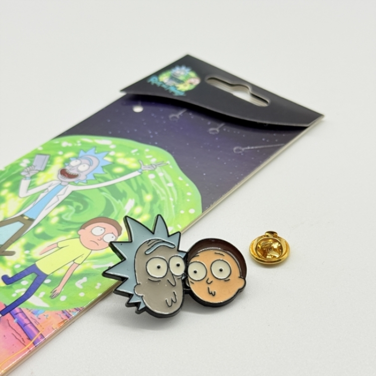 Rick and Morty Anime cartoon metal brooch  price for 5 pcs 