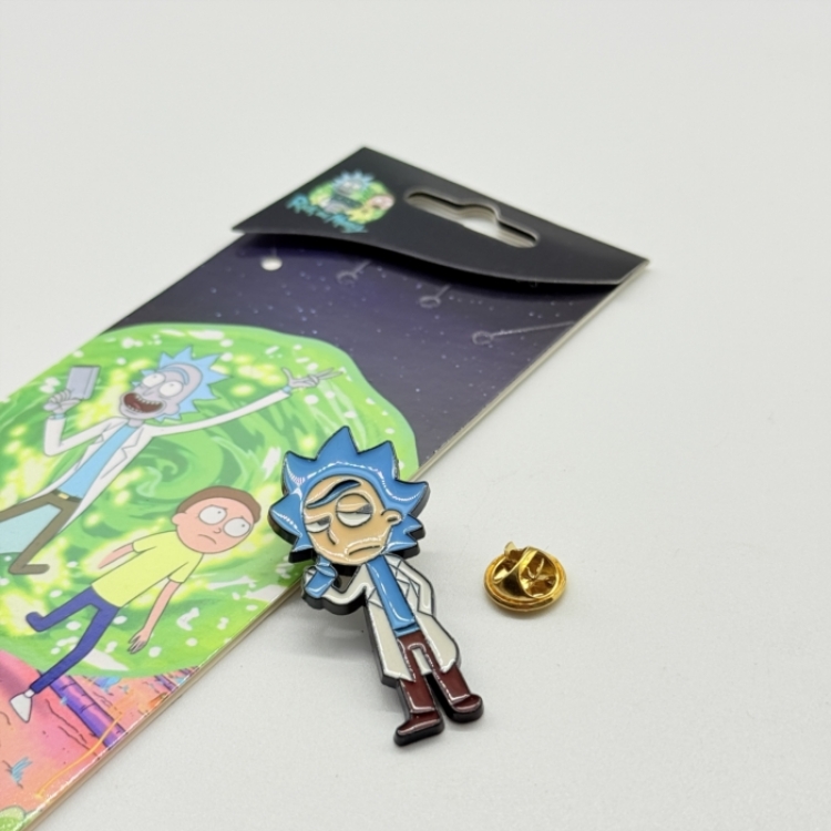 Rick and Morty Anime cartoon metal brooch  price for 5 pcs 