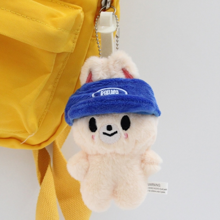SKZOO Little rabbit fur+PP cotton plush toy pendant 12x7x4cm price for 5 pcs