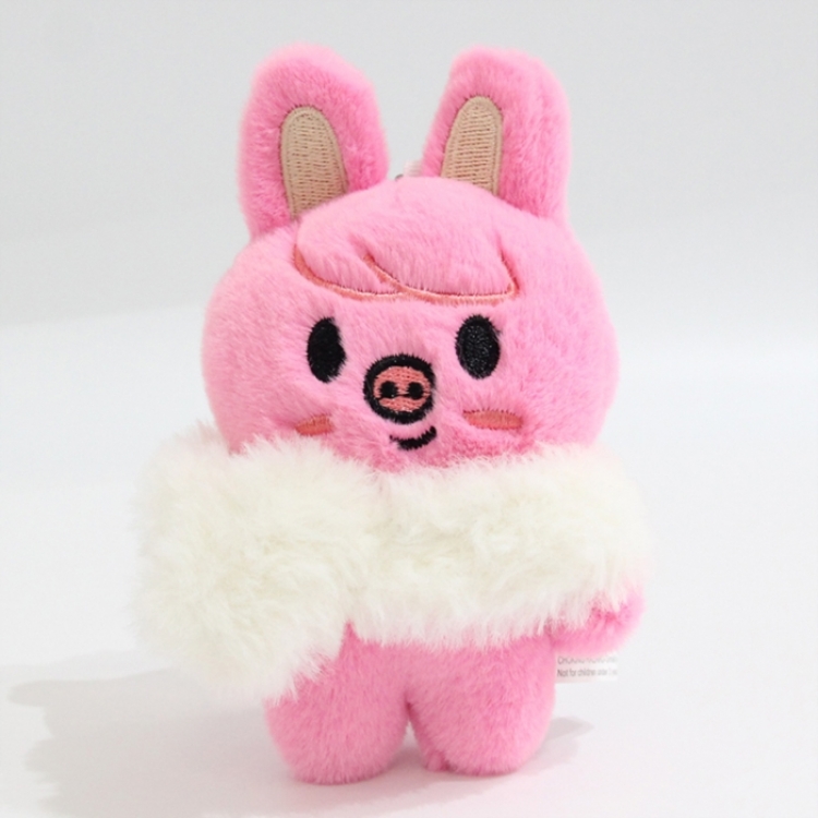 SKZOO Little rabbit fur+PP cotton plush toy pendant 12x8x5cm price for 5 pcs