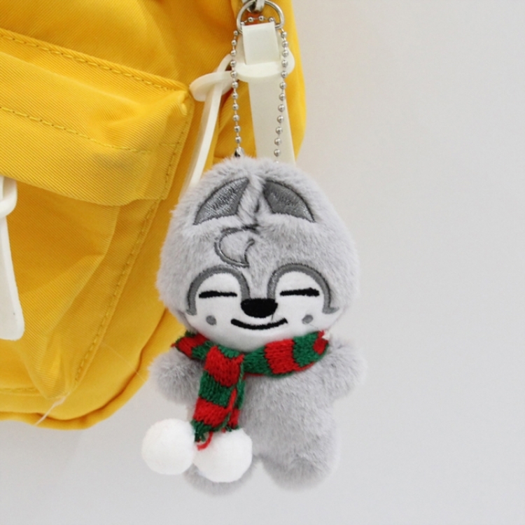 SKZOO Baby rabbit fur + PP cotton Plush Toy Pendant 8x5x8cm price for 5 pcs