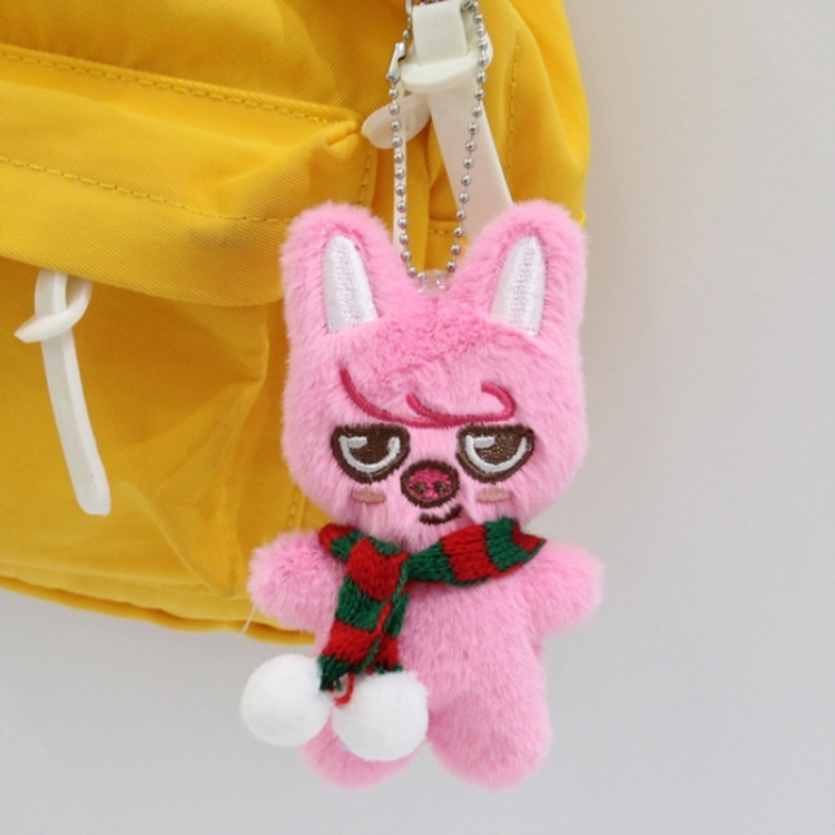 SKZOO Baby rabbit fur + PP cotton Plush Toy Pendant 8x5x8cm price for 5 pcs