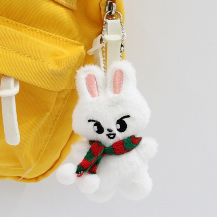SKZOO Baby rabbit fur + PP cotton Plush Toy Pendant 8x5x8cm price for 5 pcs