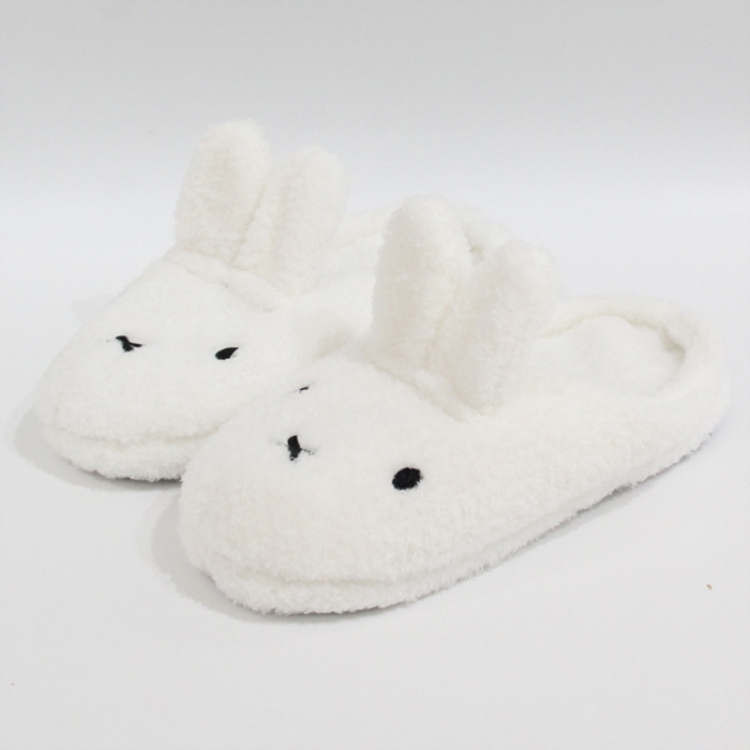 Miffy Half pack shoes plush Woolen material+PP cotton shoes slippers 26CM