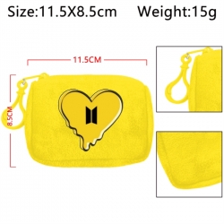 BTS Anime Plush Wallet Storage...