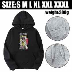 Gundam Anime printed hooded sw...