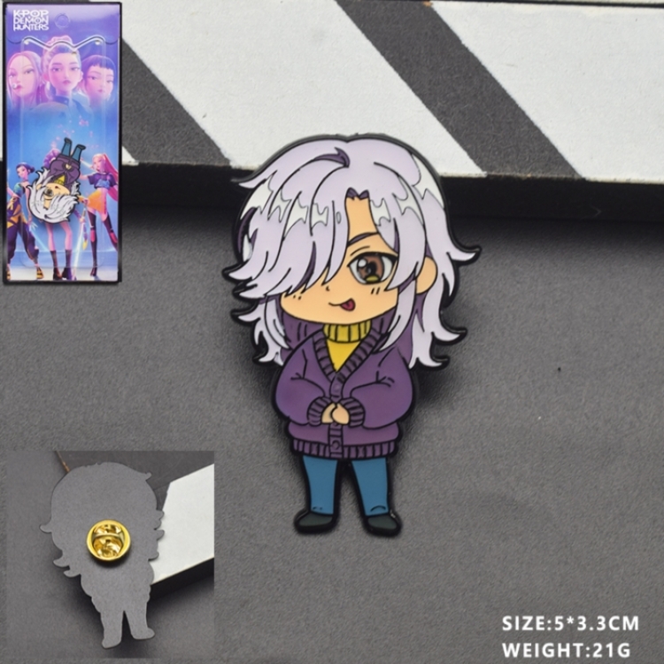 K-Pop Demon Hunters Anime cartoon metal brooch
