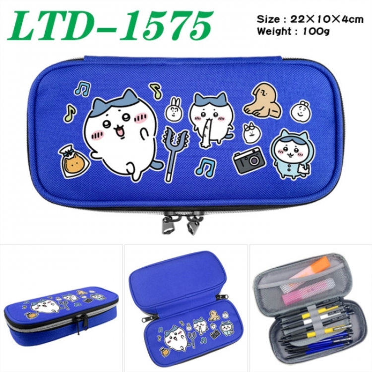 Chiikawa Anime Waterproof canvas zipper clamshell pencil case pencil case 22x10x4cm