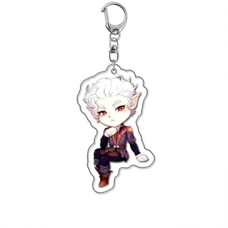 Baldur's Gate Anime Acrylic Keychain Charm price for 5 pcs