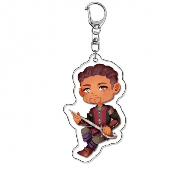 Baldur's Gate Anime Acrylic Keychain Charm price for 5 pcs