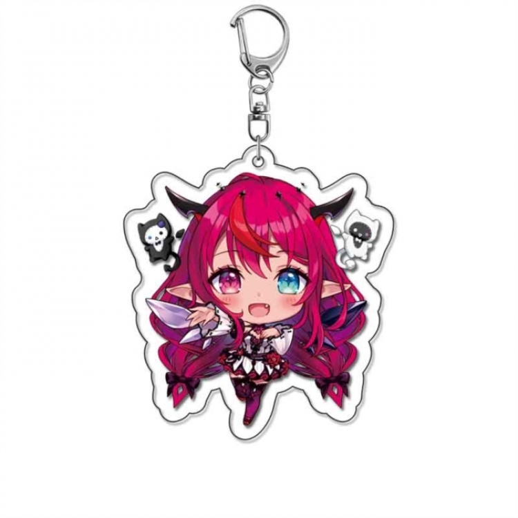 Virtual anchor Anime Acrylic Keychain Charm price for 5 pcs