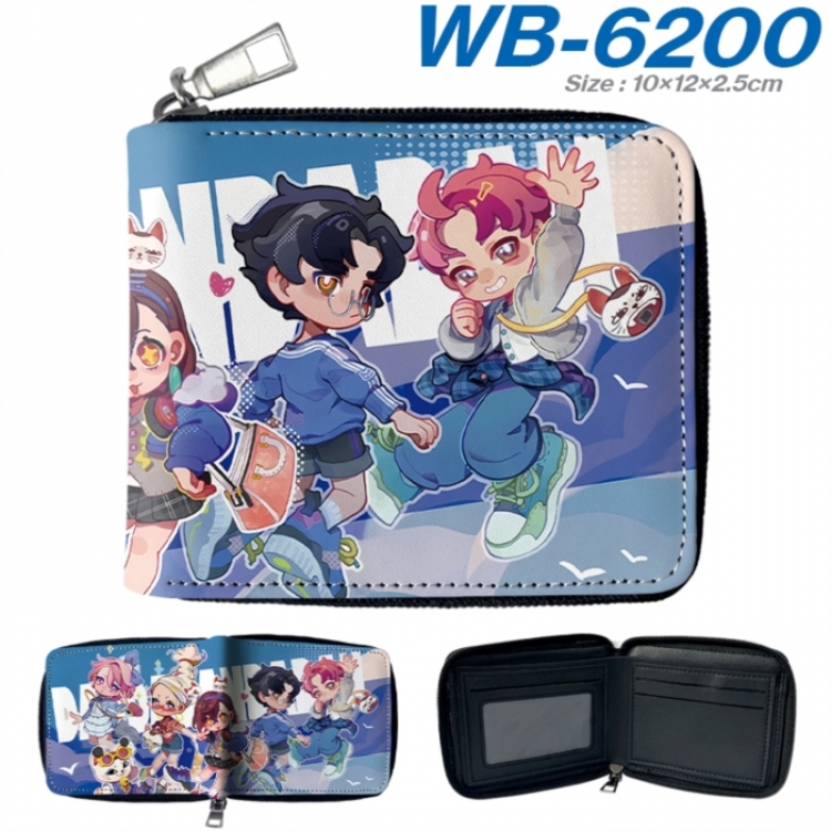 DANDADAN Anime color short full zip folding wallet 10x12x2.5cm